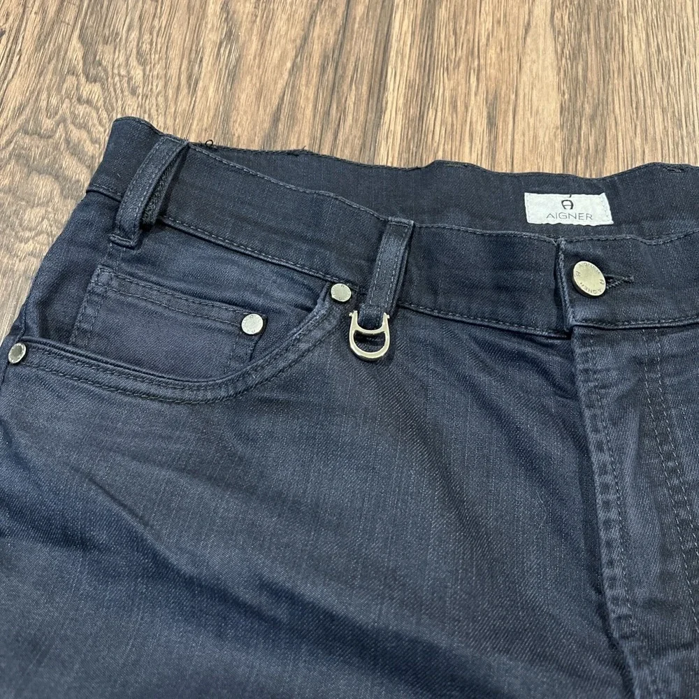 Aigner Fade Out Men's Straight Jeans Size EU 52 Color Navy Italy